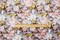 Light Pink-Multi Floral Printed Stretch Spandex Twill Sateen Woven Fabric By the Yard